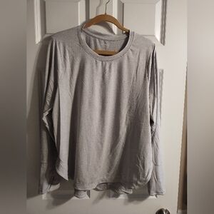 Athleta Uptempo Heather Gray Long Sleeve Top